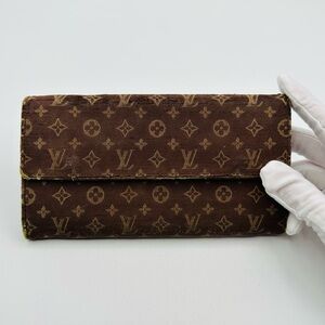 Louis Vuitton Long Denim Clasp Wallet